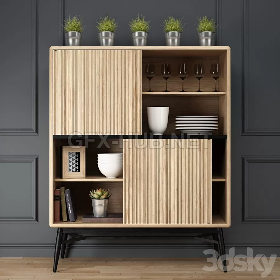 FURNITURE 3D MODELS – Hendrix Bookshelf FURNITURE 3D MODELS – Hendrix Bookshelf