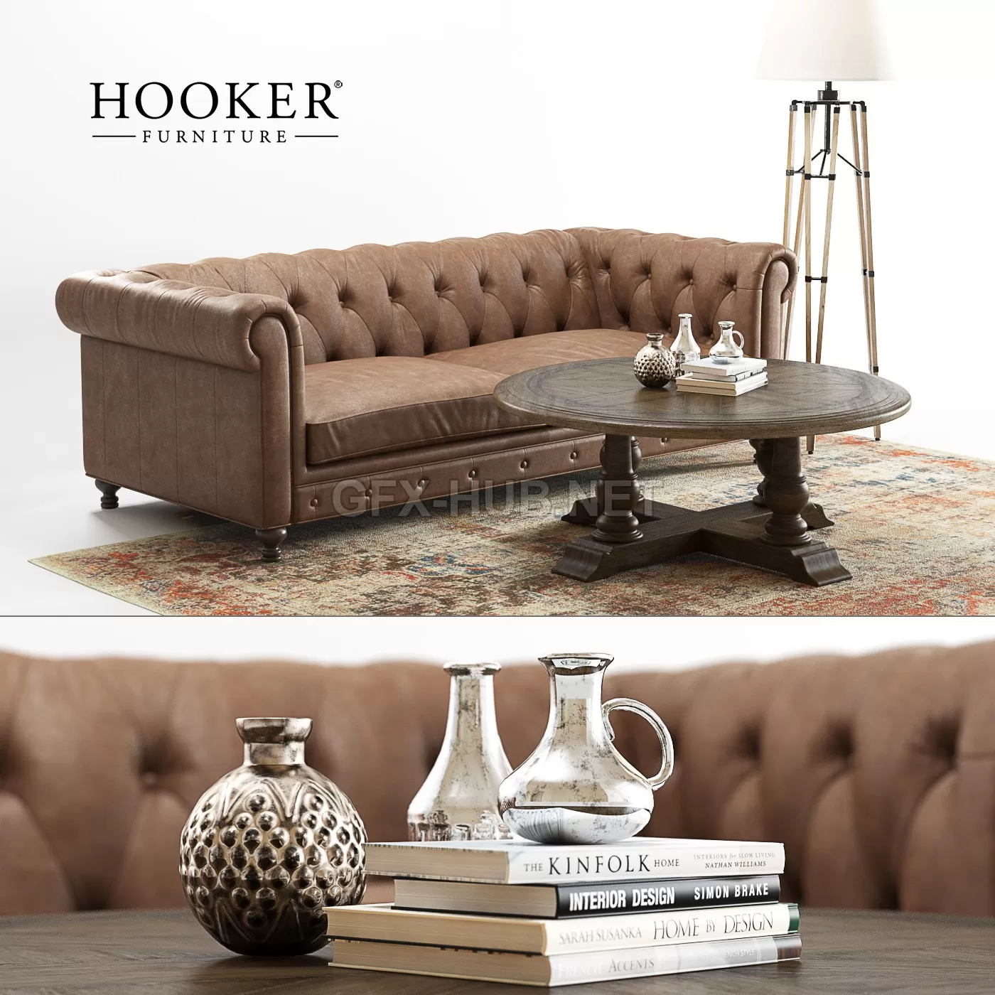FURNITURE 3D MODELS – Hooker Alexa Sofa