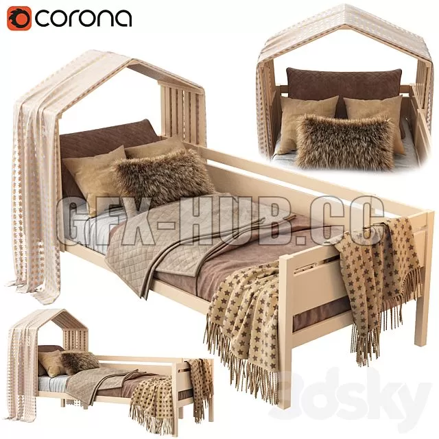 FURNITURE 3D MODELS – House Bed Nest