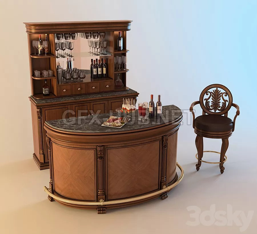 FURNITURE 3D MODELS – Howard Miller Niagara