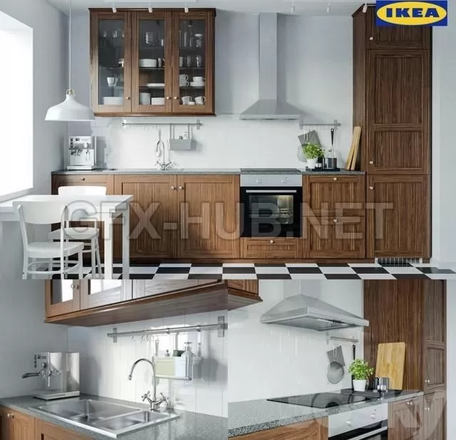 FURNITURE 3D MODELS – Ikea Edserum Kitchen