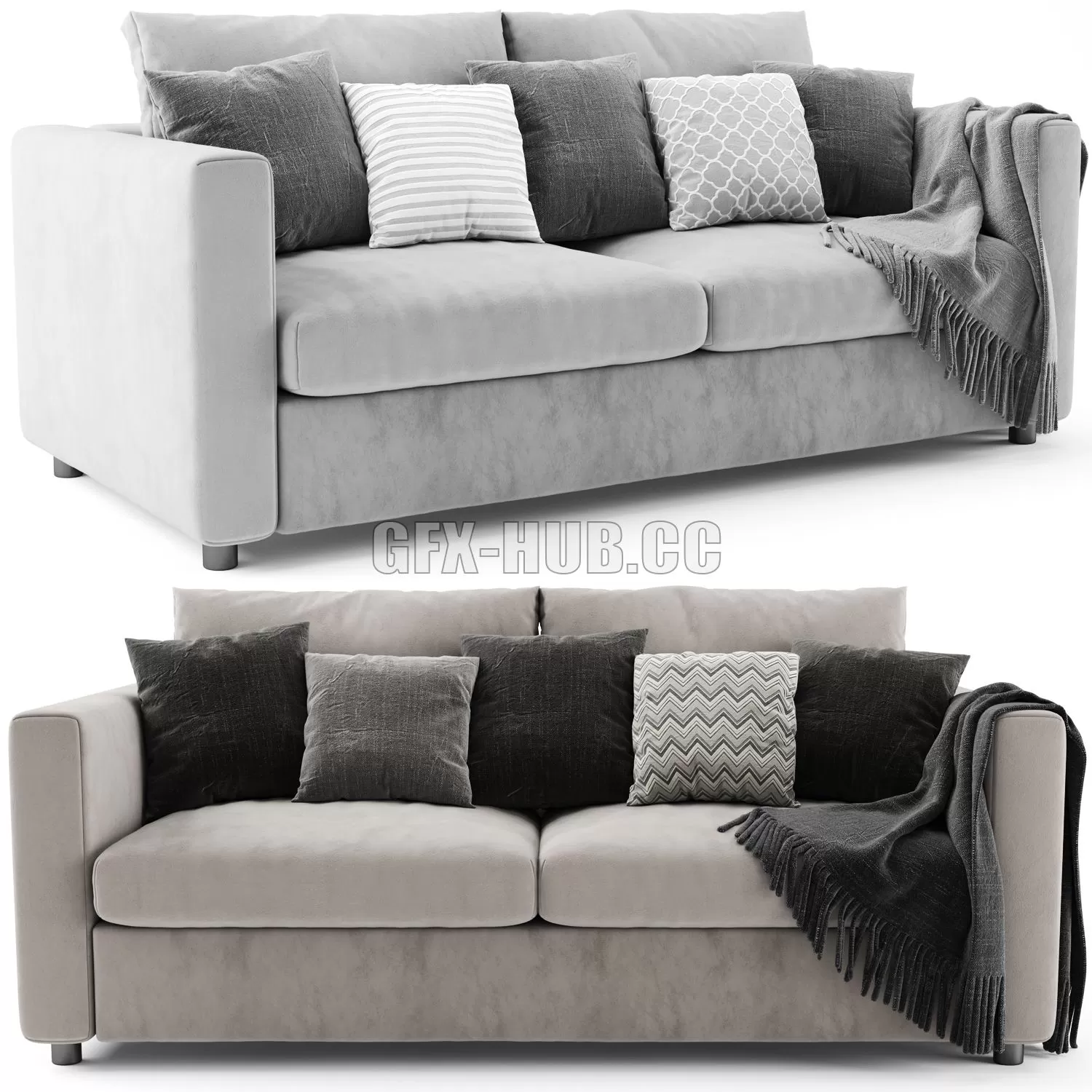 FURNITURE 3D MODELS – Ikea Finnala 2 Seat Sofa