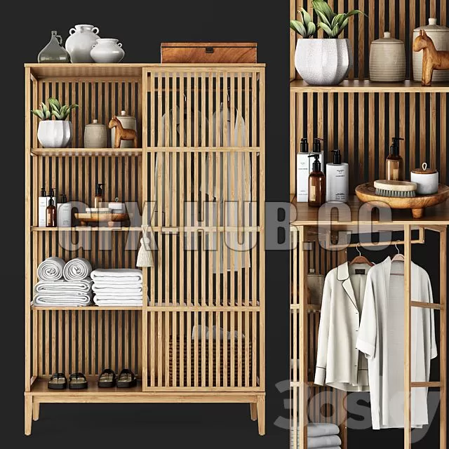 FURNITURE 3D MODELS – IKEA Nordkisa Spa Wardrobe