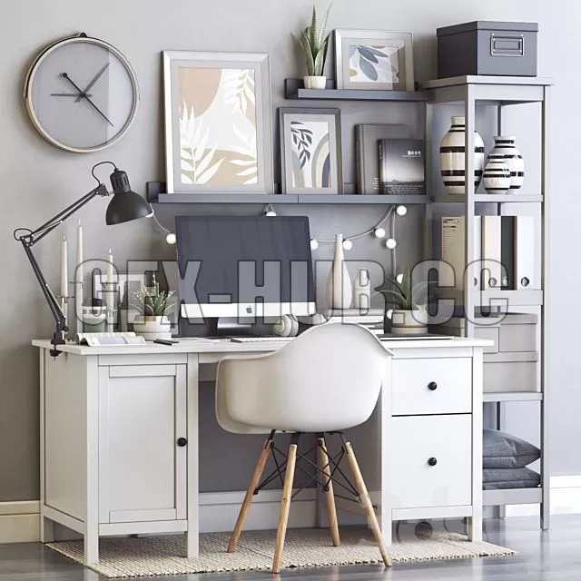 FURNITURE 3D MODELS – IKEA Office Workplace 80 FURNITURE 3D MODELS – IKEA Office Workplace 80