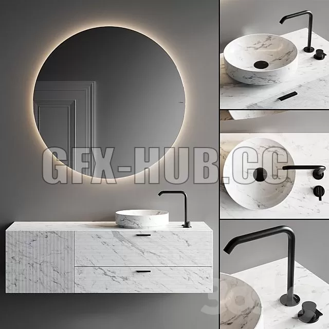 FURNITURE 3D MODELS – Inbani Grate 02 Vanity Unit Set 5 FURNITURE 3D MODELS – Inbani Grate 02 Vanity Unit Set 5