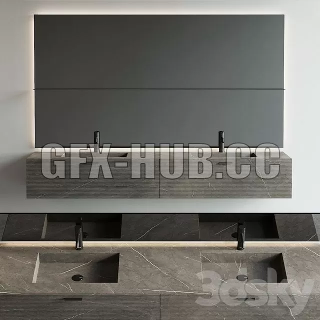 FURNITURE 3D MODELS – Inbani Grate 03 Vanity Unit Set 3 FURNITURE 3D MODELS – Inbani Grate 03 Vanity Unit Set 3