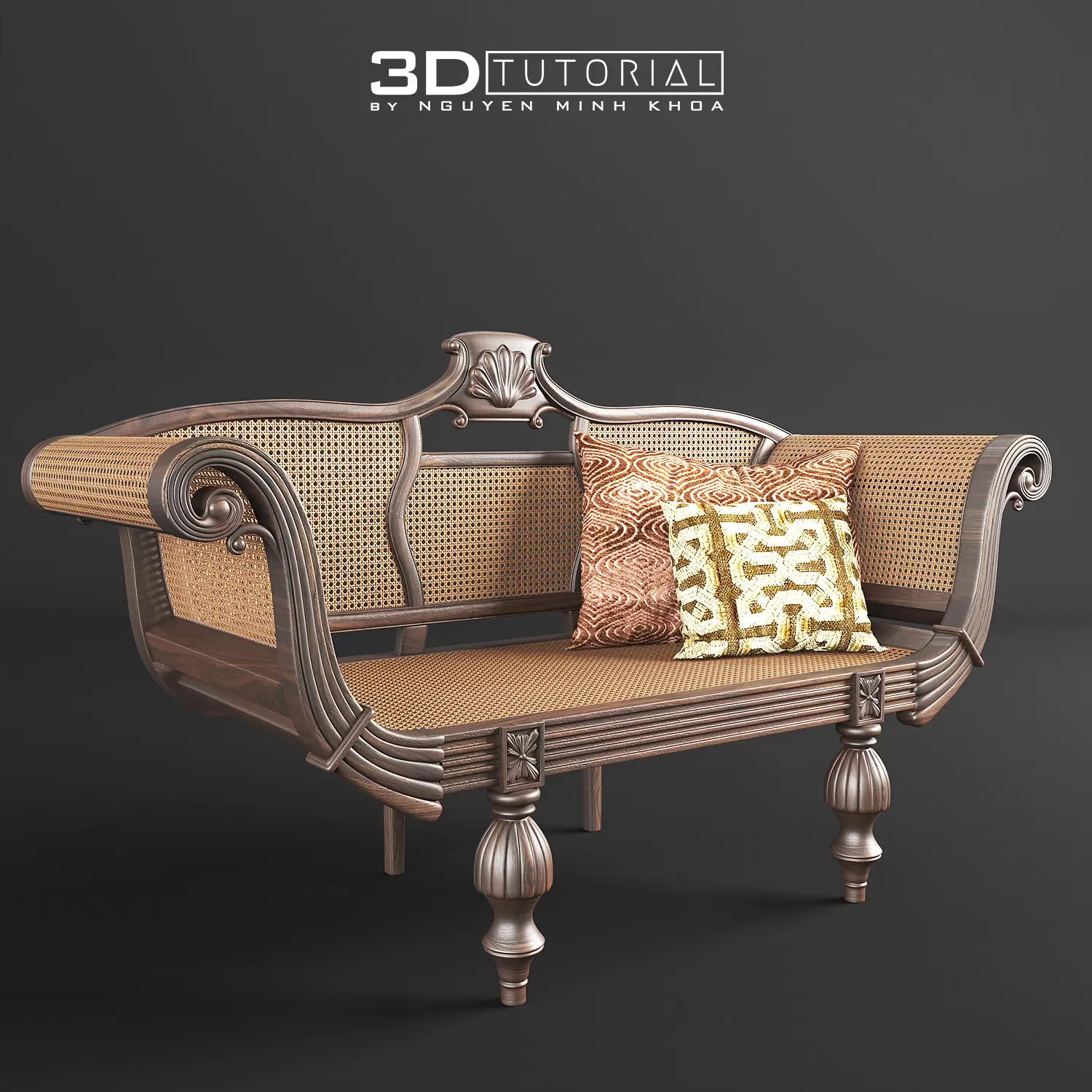FURNITURE 3D MODELS – Indochine Bench modelbyNguyenMinhKhoa FURNITURE 3D MODELS – Indochine Bench modelbyNguyenMinhKhoa