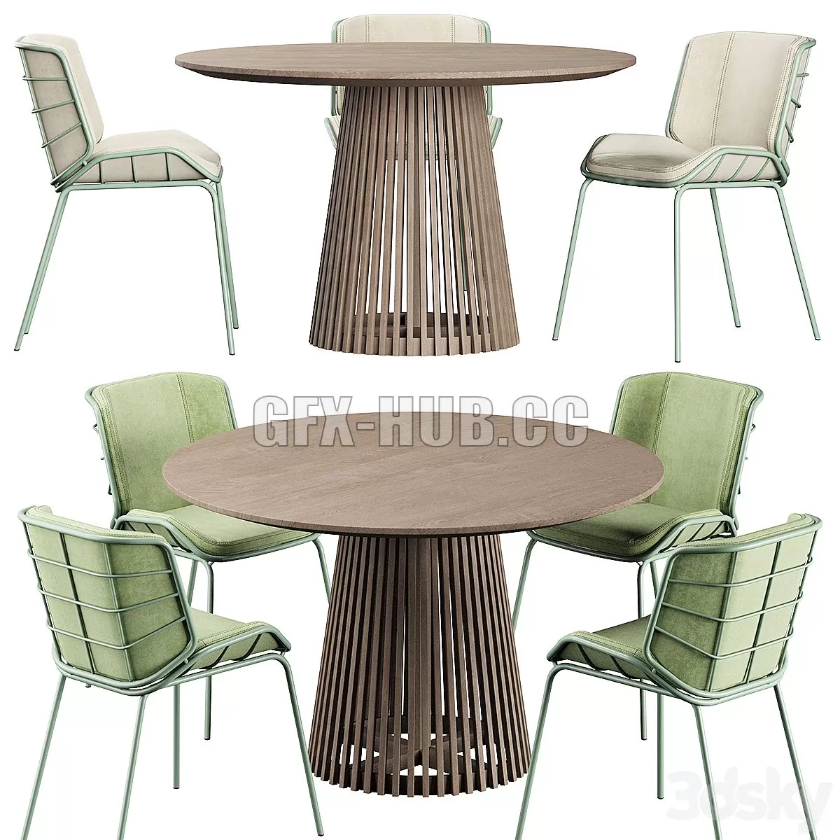 FURNITURE 3D MODELS – Irune Ola Forma Table Traba GIACOMO CATTANI Chair FURNITURE 3D MODELS – Irune Ola Forma Table Traba GIACOMO CATTANI Chair