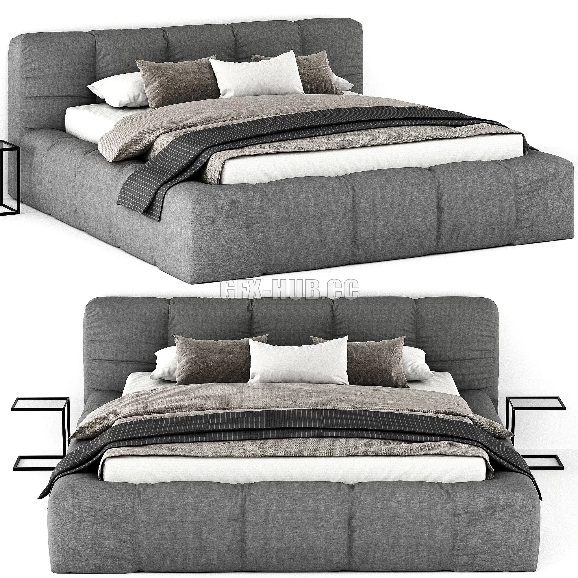 FURNITURE 3D MODELS – Italia Bed 01 FURNITURE 3D MODELS – Italia Bed 01
