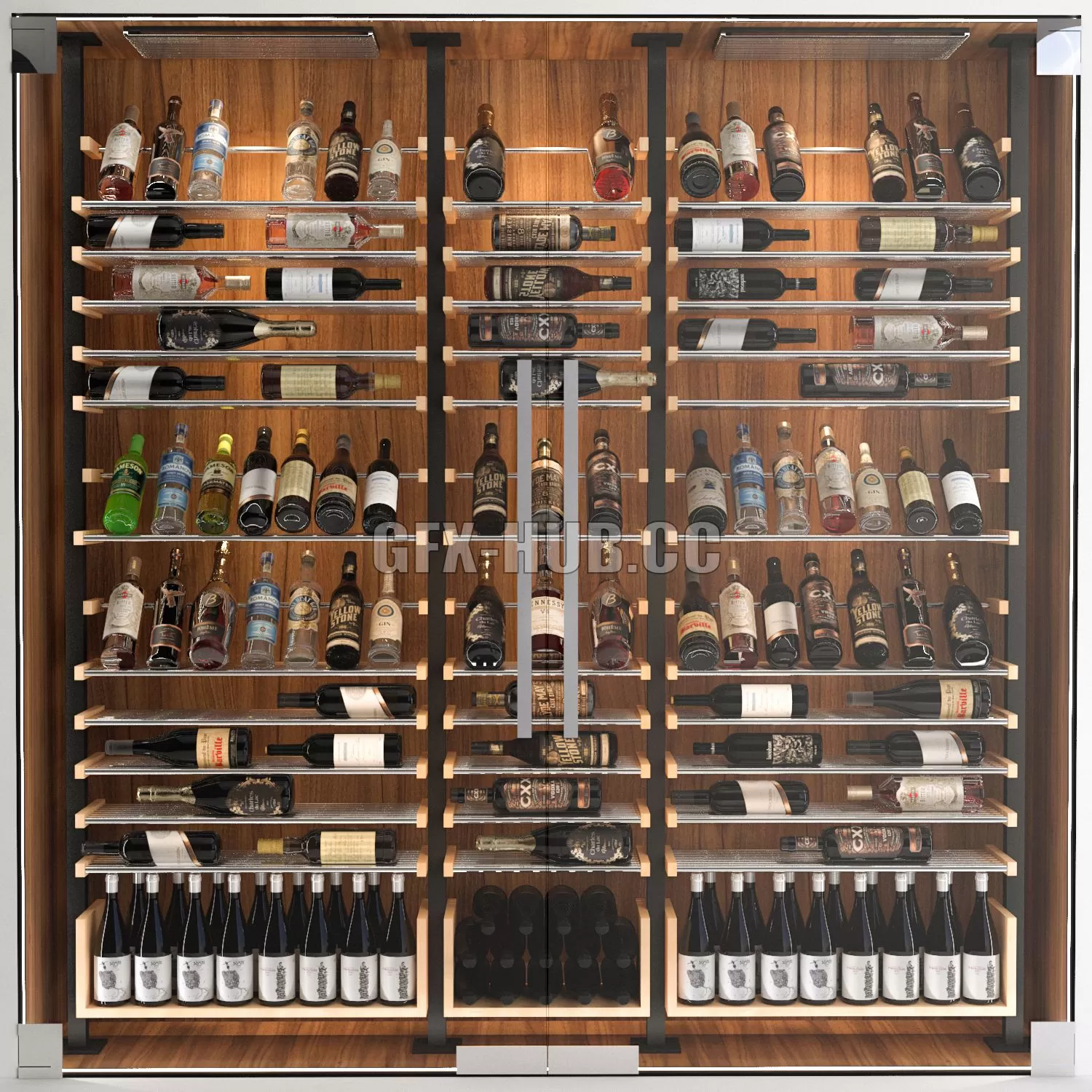 FURNITURE 3D MODELS – JC Wine Cabinet 6 FURNITURE 3D MODELS – JC Wine Cabinet 6