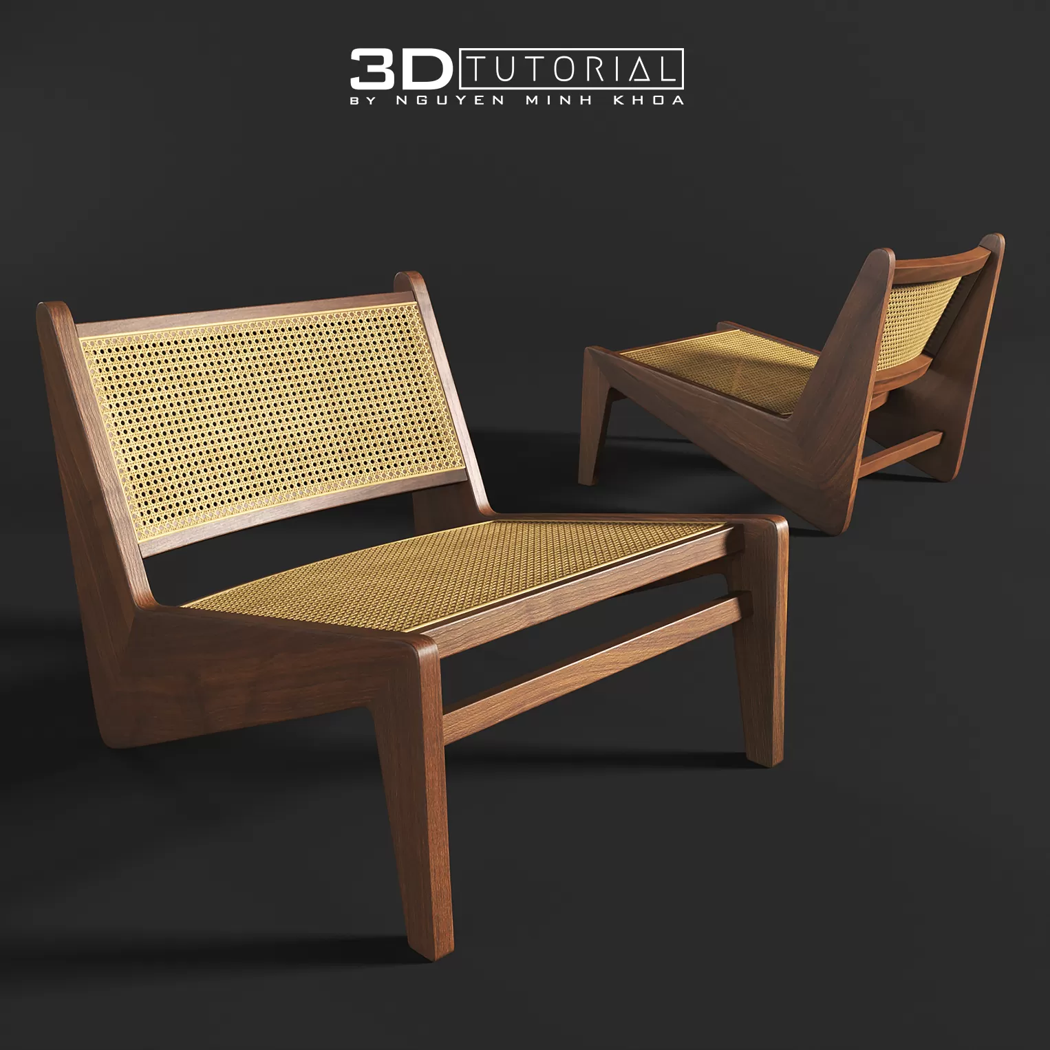 FURNITURE 3D MODELS – Jeanneret Kangaroo Chair modelbyNguyenMinhKhoa FURNITURE 3D MODELS – Jeanneret Kangaroo Chair modelbyNguyenMinhKhoa