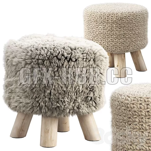FURNITURE 3D MODELS – Joybird Yoli Pouf FURNITURE 3D MODELS – Joybird Yoli Pouf