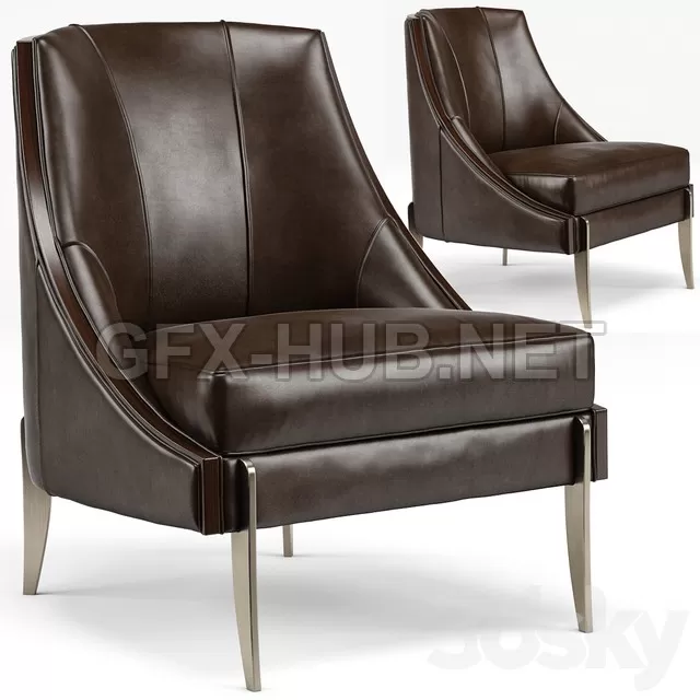 FURNITURE 3D MODELS – Keene Modern Classic Espresso Brown Leather Bronze Arm Chair FURNITURE 3D MODELS – Keene Modern Classic Espresso Brown Leather Bronze Arm Chair