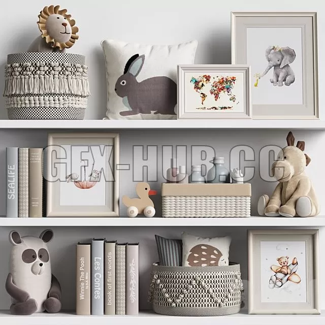 FURNITURE 3D MODELS – Kids Room Decor 05 FURNITURE 3D MODELS – Kids Room Decor 05