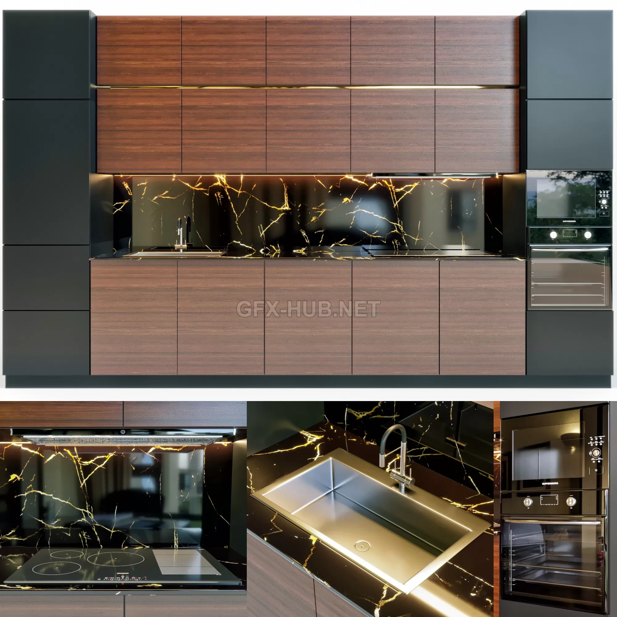 FURNITURE 3D MODELS – Kitchen 05 FURNITURE 3D MODELS – Kitchen 05