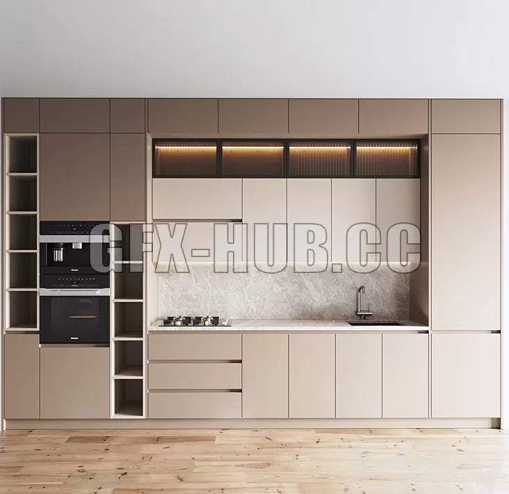 FURNITURE 3D MODELS – Kitchen 087 FURNITURE 3D MODELS – Kitchen 087