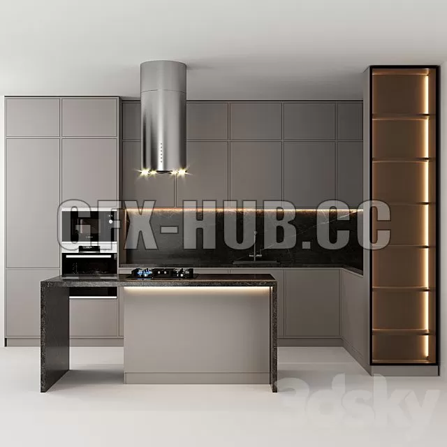 FURNITURE 3D MODELS – Kitchen 36 FURNITURE 3D MODELS – Kitchen 36