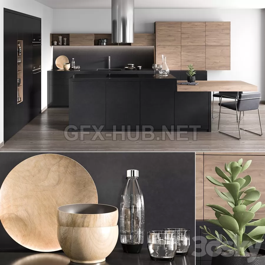 FURNITURE 3D MODELS – Kitchen 5 FURNITURE 3D MODELS – Kitchen 5