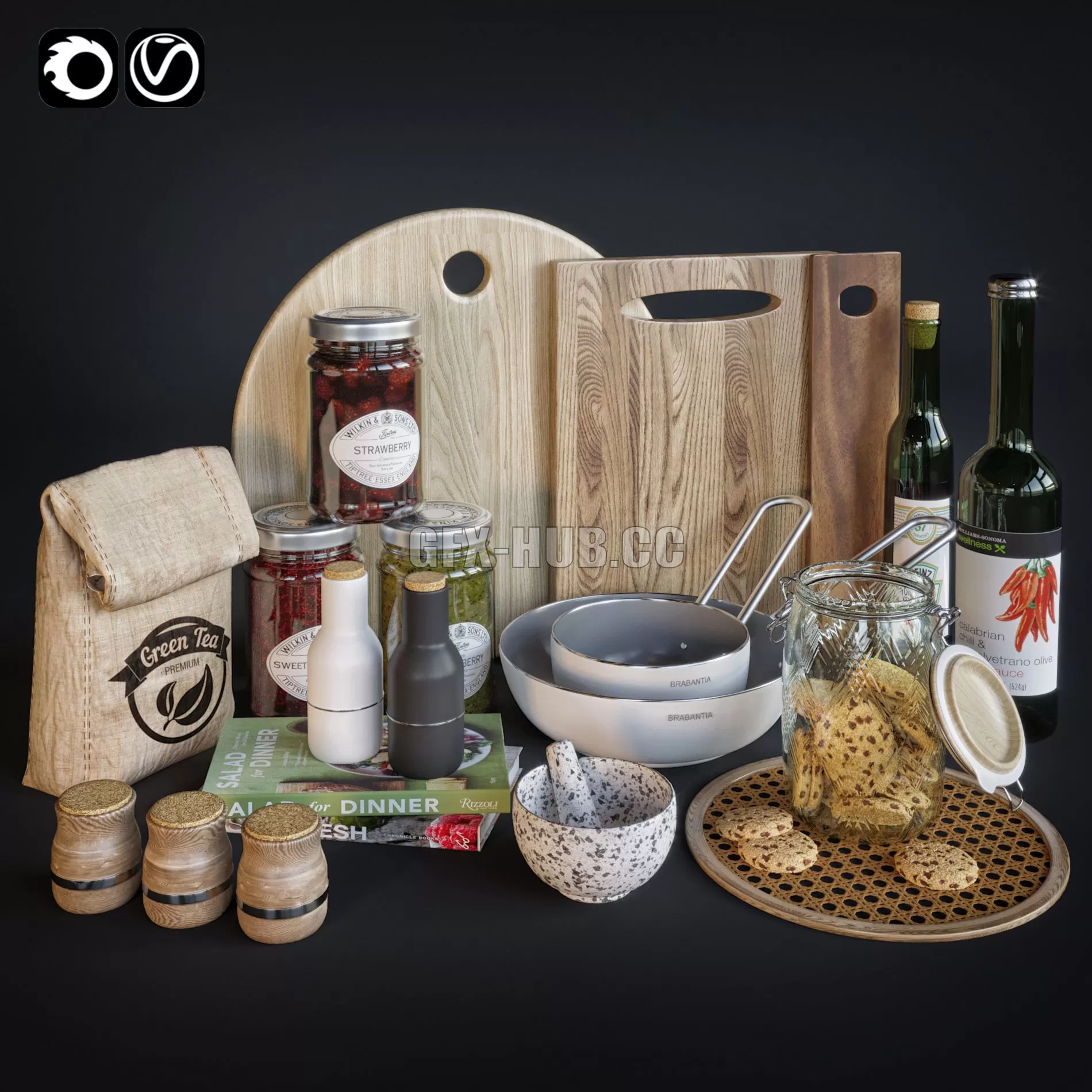 FURNITURE 3D MODELS – Kitchen Accessorie 003 FURNITURE 3D MODELS – Kitchen Accessorie 003