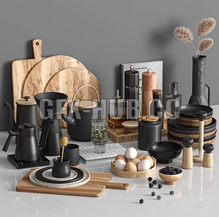 FURNITURE 3D MODELS – Kitchen Accessories 007 FURNITURE 3D MODELS – Kitchen Accessories 007