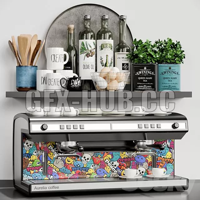 FURNITURE 3D MODELS – Kitchen Accessories 01 FURNITURE 3D MODELS – Kitchen Accessories 01