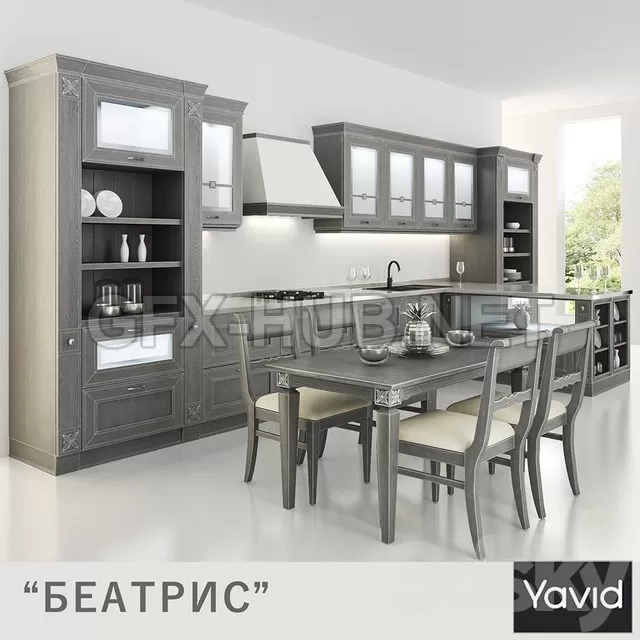 FURNITURE 3D MODELS – Kitchen Beatrice from companies Yavid FURNITURE 3D MODELS – Kitchen Beatrice from companies Yavid