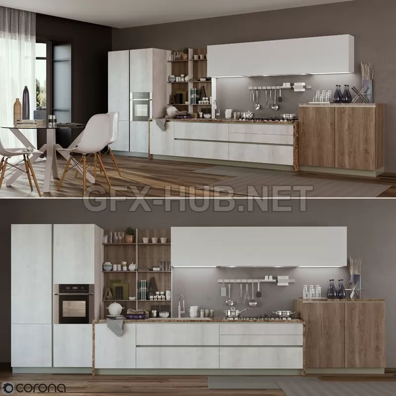 FURNITURE 3D MODELS – Kitchen Cucine Stosa Infinity FURNITURE 3D MODELS – Kitchen Cucine Stosa Infinity