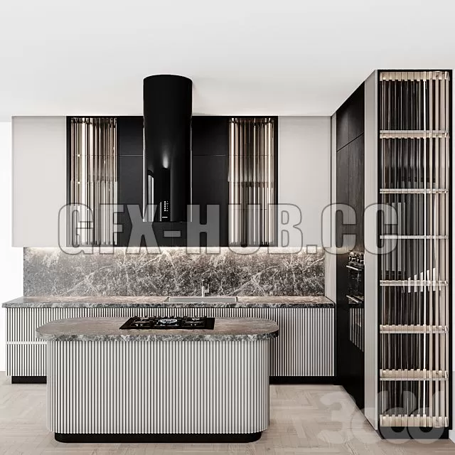 FURNITURE 3D MODELS – Kitchen Modern82 Italian Design FURNITURE 3D MODELS – Kitchen Modern82 Italian Design