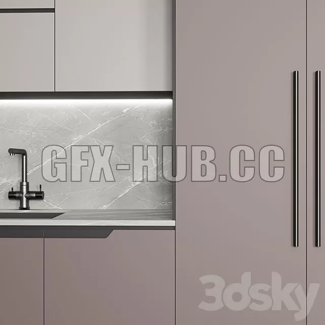 FURNITURE 3D MODELS – Kitchen No 35 FURNITURE 3D MODELS – Kitchen No 35