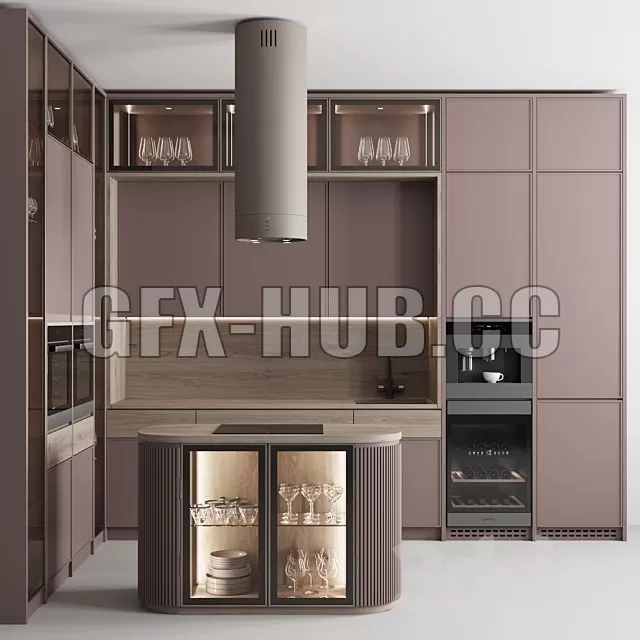 FURNITURE 3D MODELS – Kitchen No 56 FURNITURE 3D MODELS – Kitchen No 56