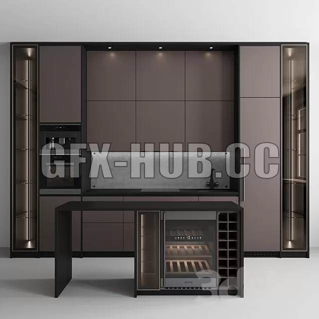 FURNITURE 3D MODELS – Kitchen No. 49 FURNITURE 3D MODELS – Kitchen No. 49