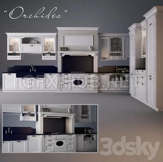 FURNITURE 3D MODELS – Kitchen Orchidea FURNITURE 3D MODELS – Kitchen Orchidea