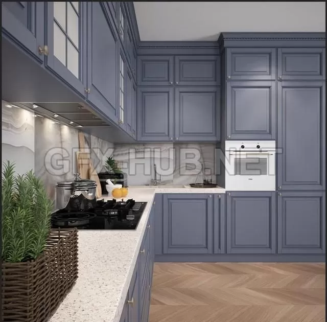 FURNITURE 3D MODELS – Kitchen Scavolini – Baltimora FURNITURE 3D MODELS – Kitchen Scavolini – Baltimora