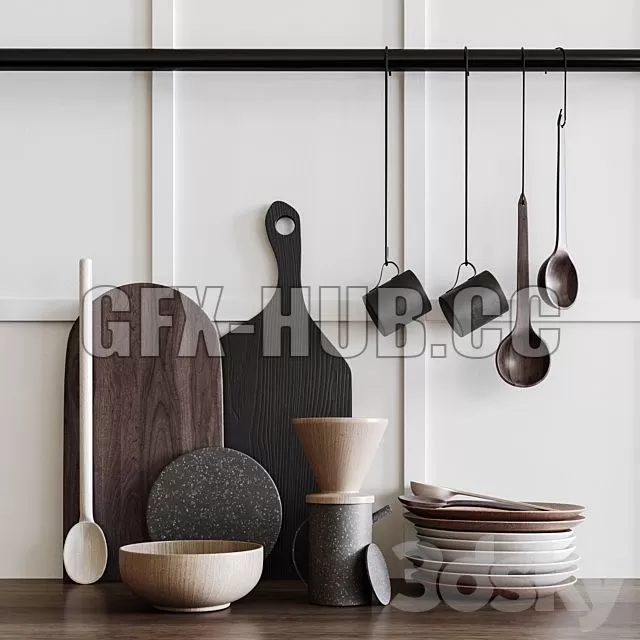 FURNITURE 3D MODELS – Kitchen Set 000 FURNITURE 3D MODELS – Kitchen Set 000