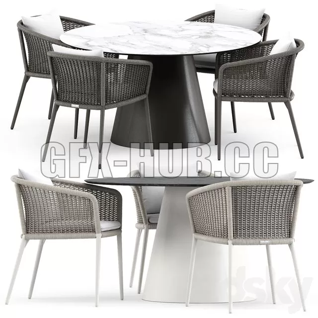 FURNITURE 3D MODELS – Knot Armchair and Cone ii Dining Table FURNITURE 3D MODELS – Knot Armchair and Cone ii Dining Table