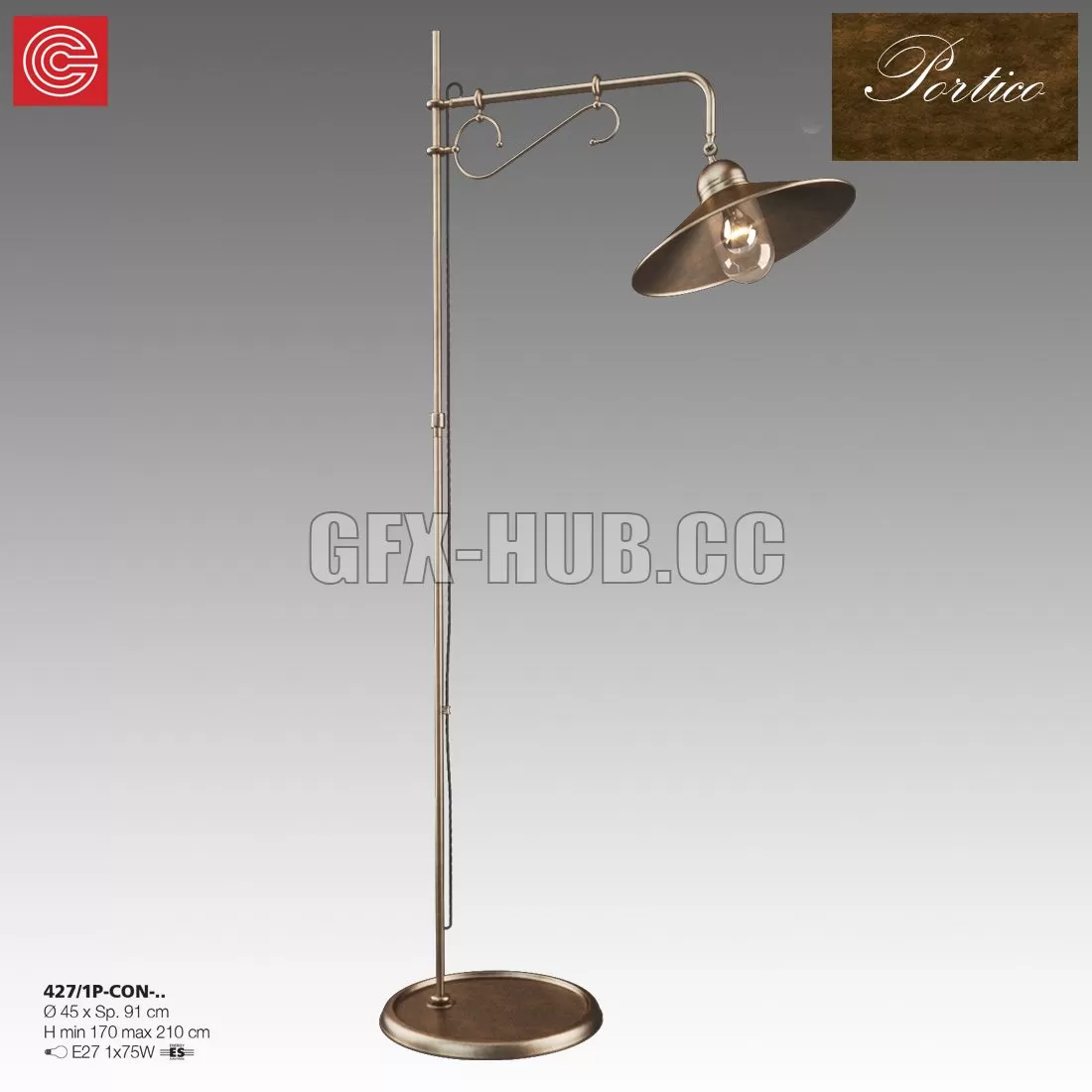 FURNITURE 3D MODELS – Lamp Cremasco illuminazione Portico art.427 FURNITURE 3D MODELS – Lamp Cremasco illuminazione Portico art.427