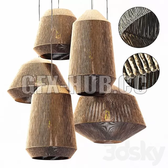 FURNITURE 3D MODELS – Lamp Wood Rotang Wicker Barrel N2 FURNITURE 3D MODELS – Lamp Wood Rotang Wicker Barrel N2