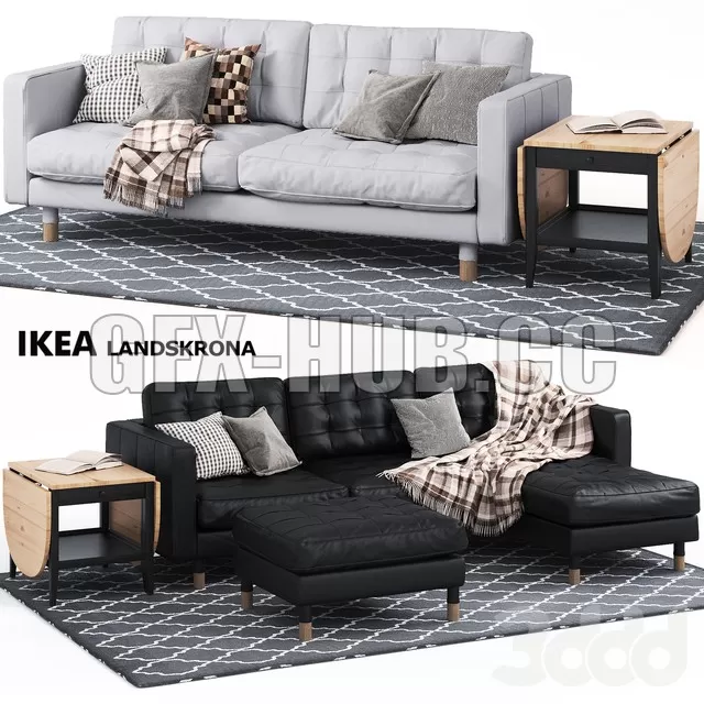 FURNITURE 3D MODELS – LANDSKRONA SERIES Ikea furniture set FURNITURE 3D MODELS – LANDSKRONA SERIES Ikea furniture set