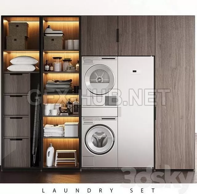 FURNITURE 3D MODELS – LAUNDRY SET (Poliform FITTED + ASKO) FURNITURE 3D MODELS – LAUNDRY SET (Poliform FITTED + ASKO)