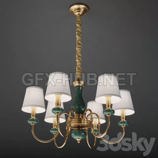 FURNITURE 3D MODELS – LAURETTA CHANDELIER CH138-6 FURNITURE 3D MODELS – LAURETTA CHANDELIER CH138-6