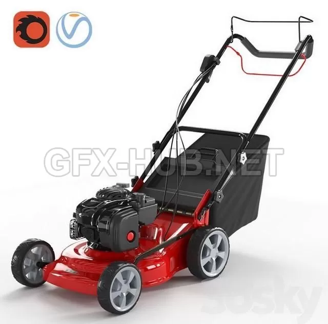 FURNITURE 3D MODELS – Lawn mower DDE WYZ18 FURNITURE 3D MODELS – Lawn mower DDE WYZ18