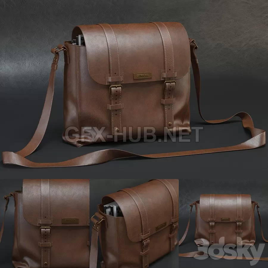 FURNITURE 3D MODELS – Leather bag FURNITURE 3D MODELS – Leather bag