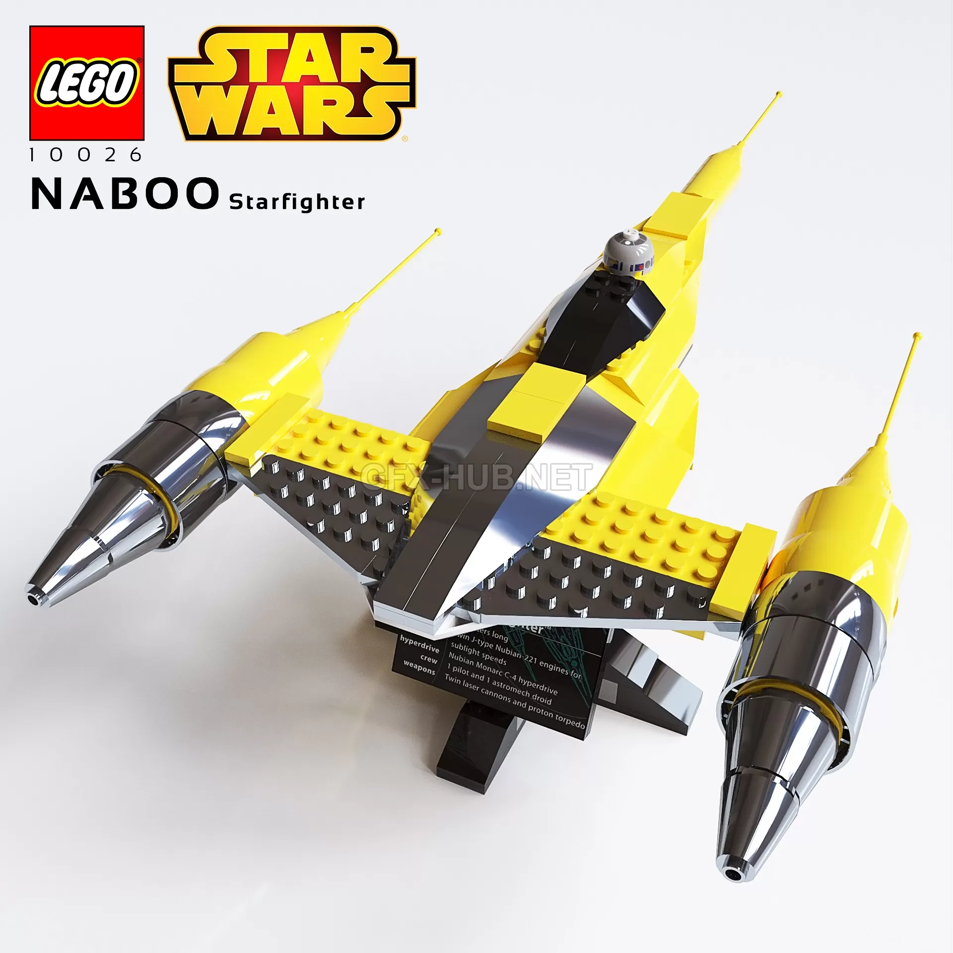 FURNITURE 3D MODELS – LEGO SW Naboo Starfighter FURNITURE 3D MODELS – LEGO SW Naboo Starfighter