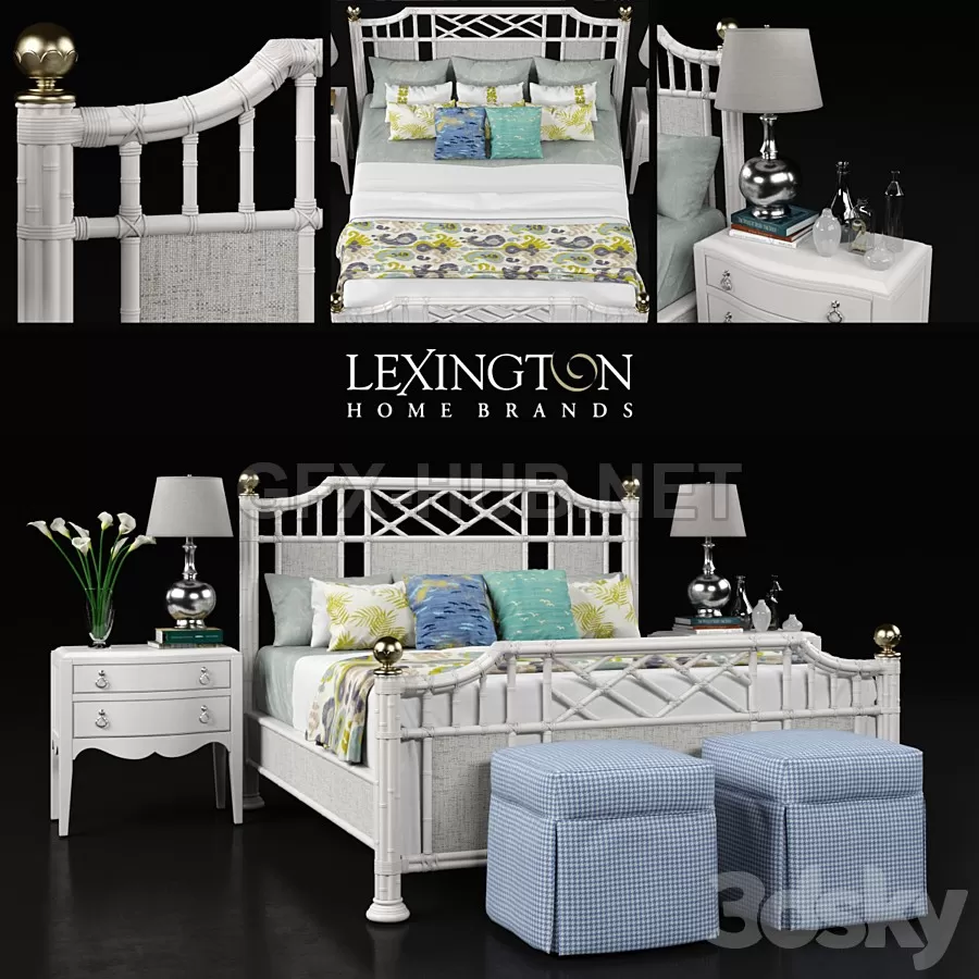 FURNITURE 3D MODELS – LEXINGTON Pritchards Bay Panel Bed FURNITURE 3D MODELS – LEXINGTON Pritchards Bay Panel Bed