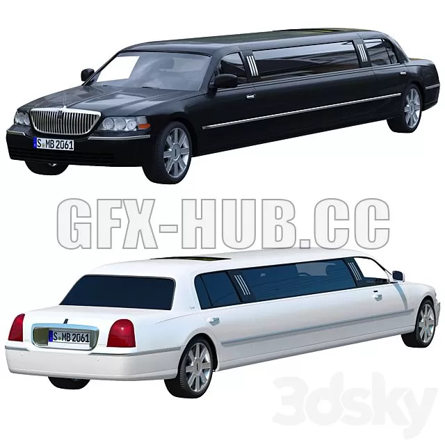 FURNITURE 3D MODELS – Lincoln Town Car Limousine FURNITURE 3D MODELS – Lincoln Town Car Limousine