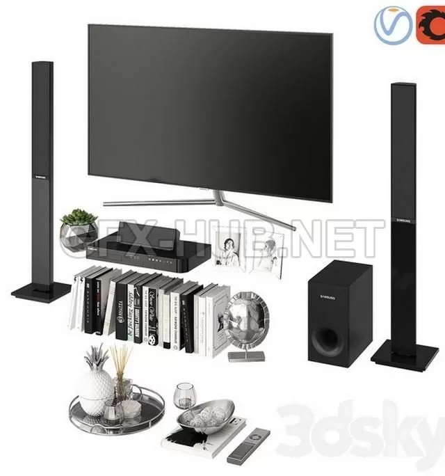 FURNITURE 3D MODELS – Living Room Silver FURNITURE 3D MODELS – Living Room Silver