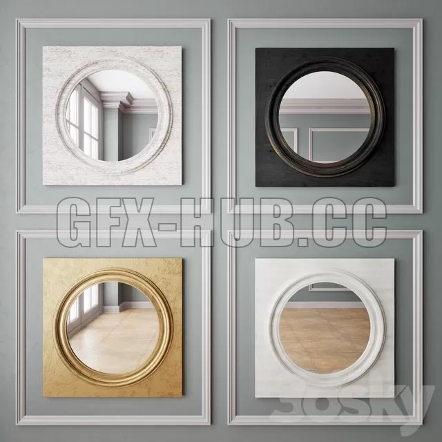 FURNITURE 3D MODELS – Loft Designe 3018 mirror FURNITURE 3D MODELS – Loft Designe 3018 mirror