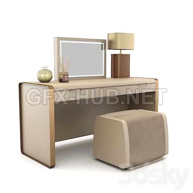 FURNITURE 3D MODELS – Ludovica Mascheroni Capri Toilette