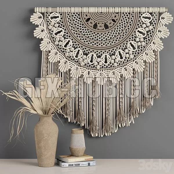 FURNITURE 3D MODELS – Macrame Decor Set 06