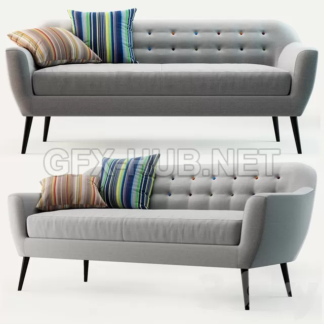FURNITURE 3D MODELS – MADE Ritchie 3 Seater Sofa